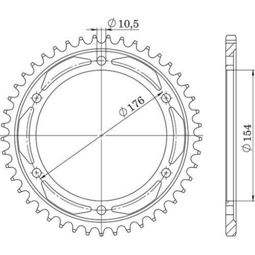 CORONA IN ACCIAIO P530 - Z43 (DIS.10609)