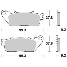 SET PASTIGLIE FRENO SBS 862LS