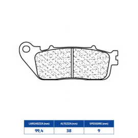SET PASTIGLIE FRENO CL BRAKES 1217RX3
