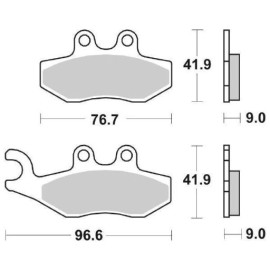 SET PASTIGLIE FRENO SBS 177HF
