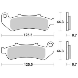 SET PASTIGLIE FRENO SBS 685HS