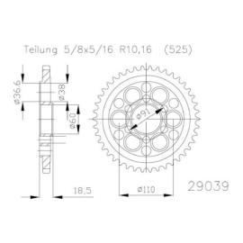 RICAMBI Corone 525