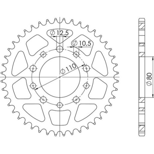CORONA IN ACCIAIO P525 - Z42 (DIS.10504)