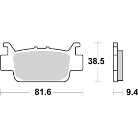 SET PASTIGLIE FRENO SBS 975PSI