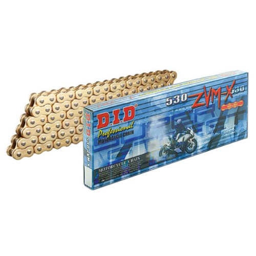 CATENA DID 530ZVM-X (Gold & Gold) - Lunghezza: 104 maglie con giunto a rivetto (ZJ)
