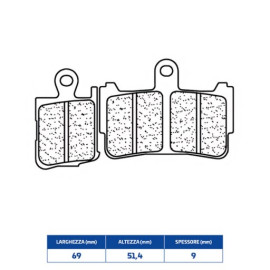 SET PASTIGLIE FRENO CL BRAKES 1216XBK5