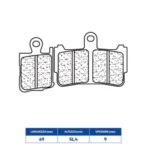 SET PASTIGLIE FRENO CL BRAKES 1216XBK5