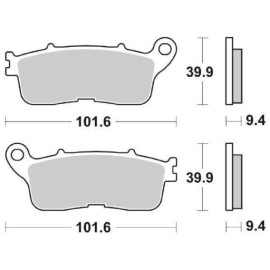 SET PASTIGLIE FRENO SBS 892LS