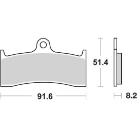 SET PASTIGLIE FRENO SBS 676RST