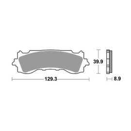 SET PASTIGLIE FRENO SBS 952HS