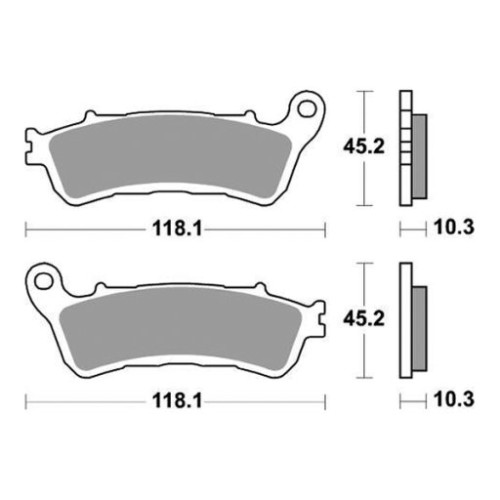 SET PASTIGLIE FRENO SBS 953SP