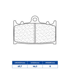 SET PASTIGLIE FRENO CL BRAKES 2251C60
