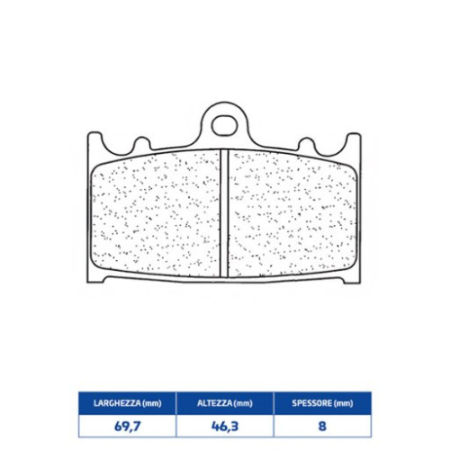 SET PASTIGLIE FRENO CL BRAKES 2251S4