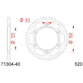 CORONA AFAM IN ACCIAIO P520 - Z40 (DIS.71304)