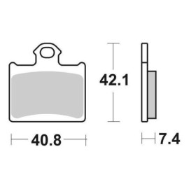SET PASTIGLIE FRENO SBS 872RSI