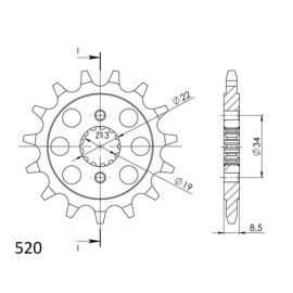 PIGNONE P520 - Z15 (DIS.73305)