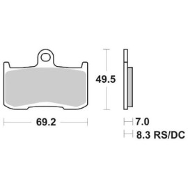 SET PASTIGLIE FRENO SBS 782HS