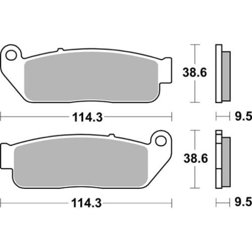 SET PASTIGLIE FRENO SBS 929H.HF