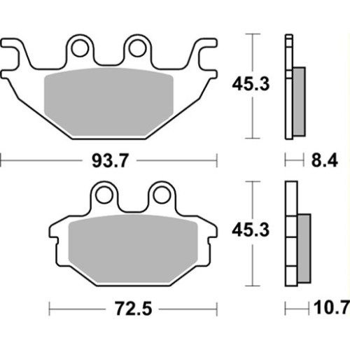 SET PASTIGLIE FRENO SBS 930H.HF