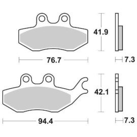 SET PASTIGLIE FRENO SBS 173HF