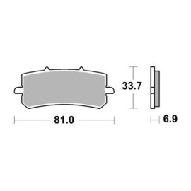 SET PASTIGLIE FRENO SBS 962RST