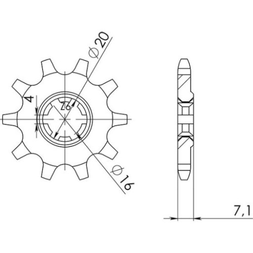 PIGNONE P520 - Z10 (DIS.22104)