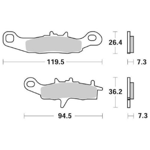 SET PASTIGLIE FRENO SBS 726RSI