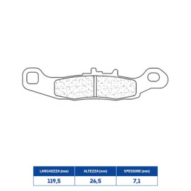 SET PASTIGLIE FRENO CL BRAKES 2750MX10