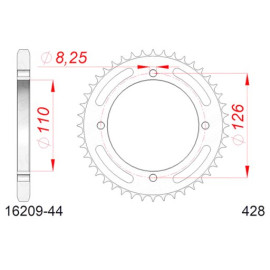 CORONA AFAM IN ACCIAIO P428 - Z44 (DIS.00010)