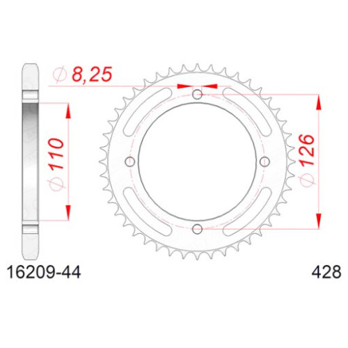 CORONA AFAM IN ACCIAIO P428 - Z44 (DIS.00010)