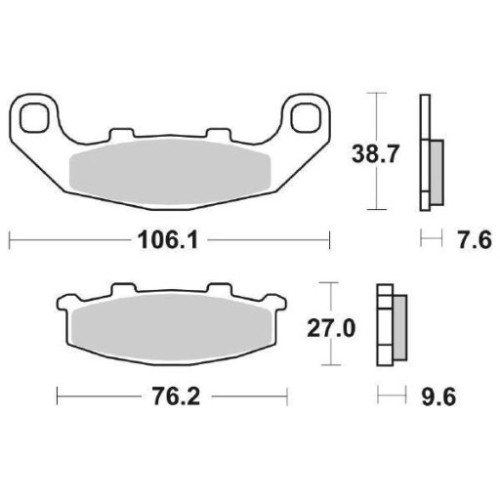 SET PASTIGLIE FRENO SBS 615HF