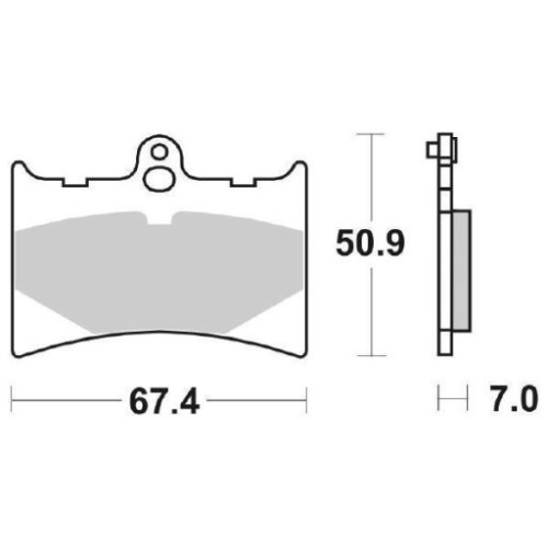 SET PASTIGLIE FRENO SBS 601HF