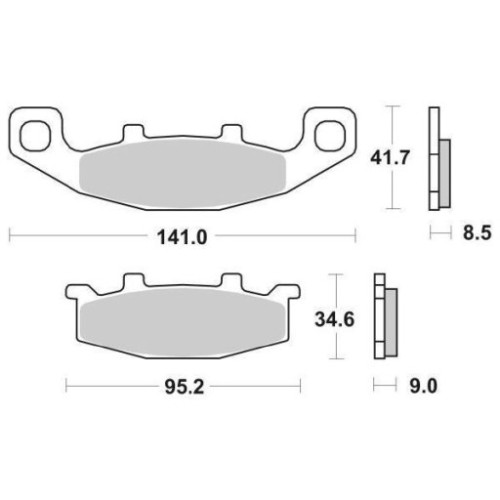 SET PASTIGLIE FRENO SBS 597HS