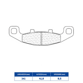 SET PASTIGLIE FRENO CL BRAKES 2304RX3
