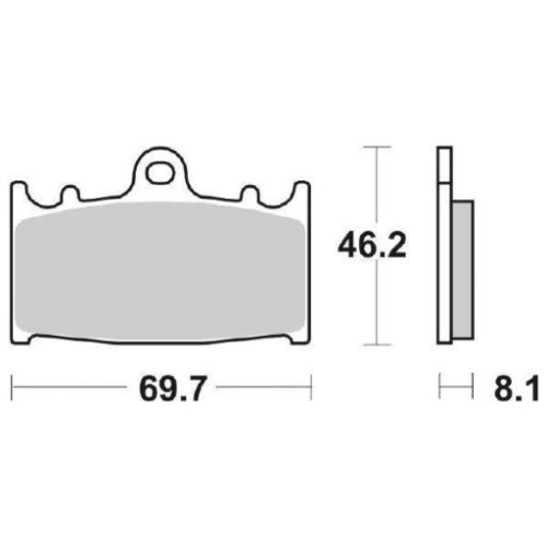 SET PASTIGLIE FRENO SBS 631HF