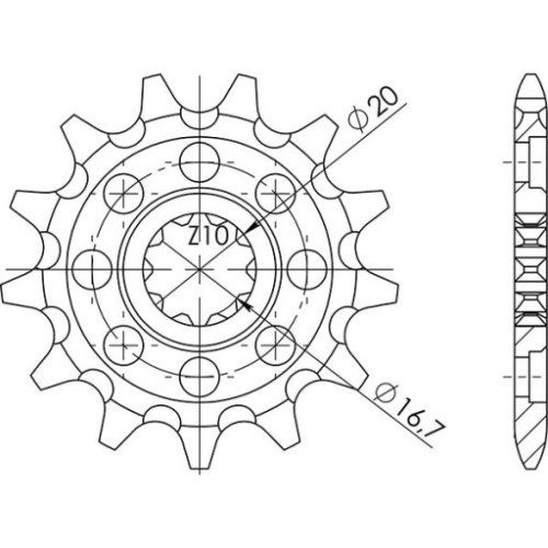 PIGNONE P520 - Z13 (DIS.22301)
