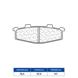 SET PASTIGLIE FRENO CL BRAKES 2389RX3