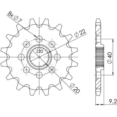 PIGNONE P520 - Z14 (DIS.24310)