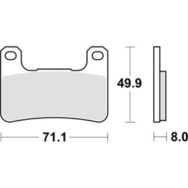 SET PASTIGLIE FRENO SBS 806RST