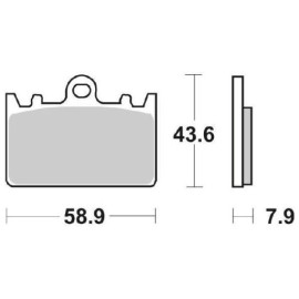 SET PASTIGLIE FRENO SBS 666HF