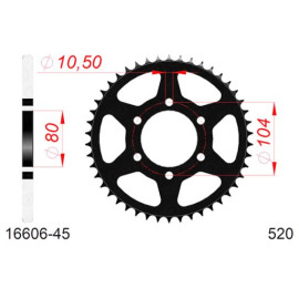 CORONA AFAM IN ACCIAIO P520 - Z45 (DIS.16403)