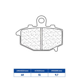SET PASTIGLIE FRENO CL BRAKES 2381RX3